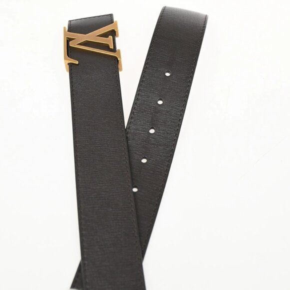 LOUIS VUITTON LV Logo Ceinture LV Initial Belt 80/32 Leather Brown M6902 86KC273 main image 8